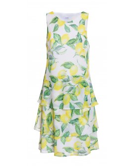 Abito chiffon balze 155,00€ Sconto 30%